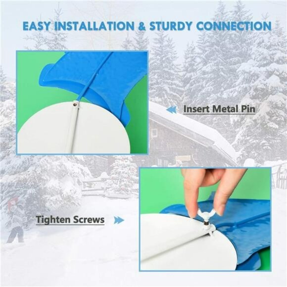 2 Pcs Christmas Yard Stakes, 3D Metal Outdoor, 31'' Snowman and Santa Christmas - Picture 4 of 7